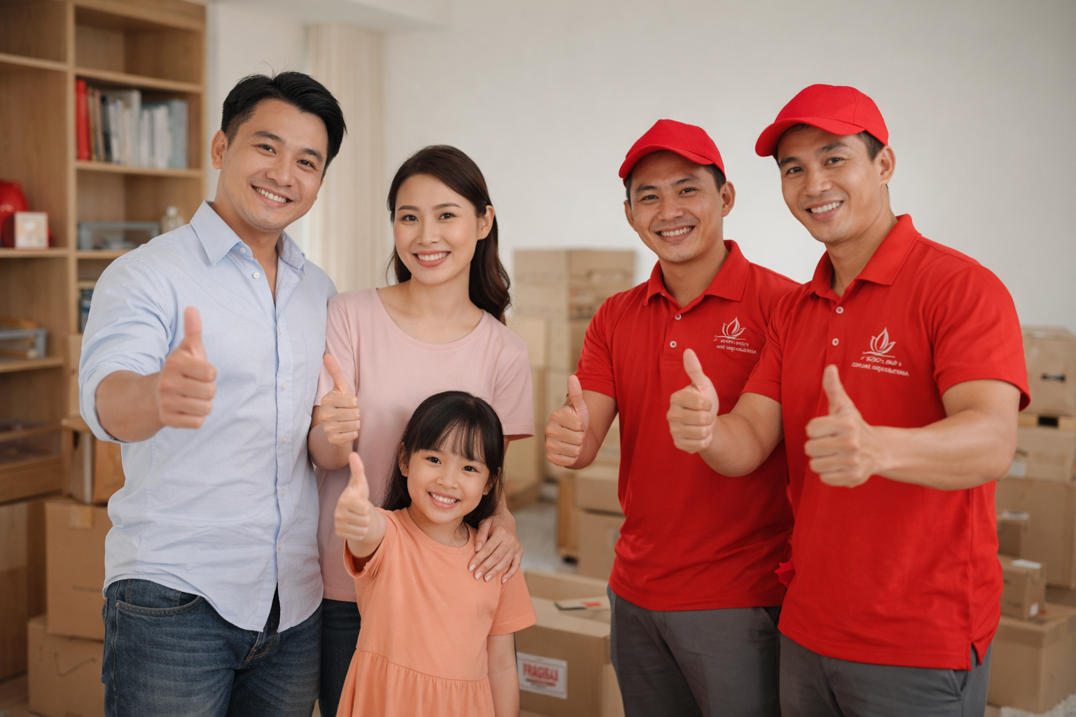 Khách hàng hài lòng khi sử dụng dịch vụ chuyển nhà 