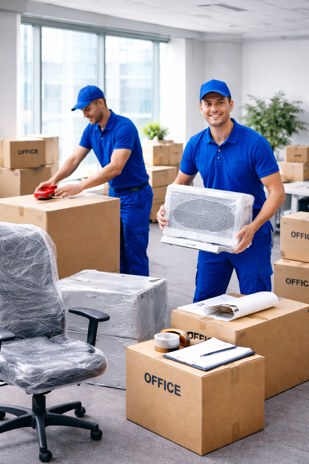 Vận chuyển thiết bị khi chuyển văn phòng